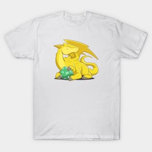 Yellow Dragon d20 T-Shirt